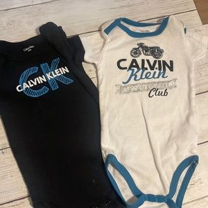 Baby Boy Clothes - Calvin Cline Baby 2 Piece Bodysuits (Size 6-9 Months)